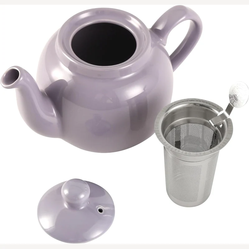 London Pottery Farmhouse lavender two cup teapot with infuser