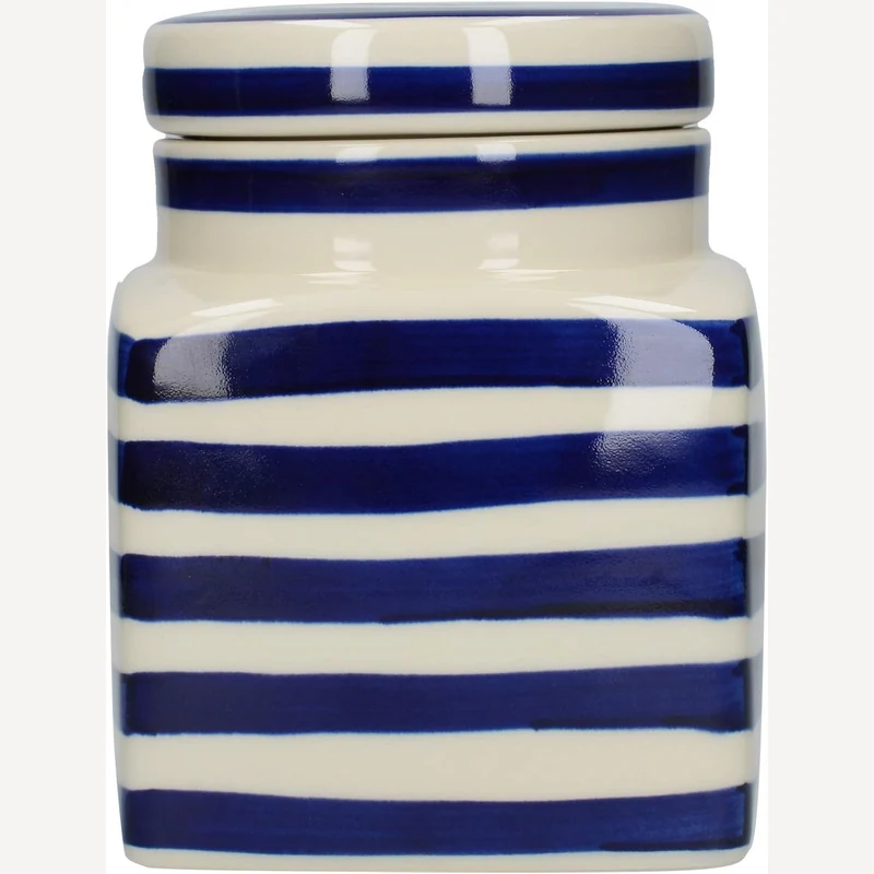 London Pottery Out of the Blue tea coffee sugar stoneware caddy